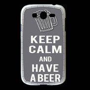 Coque Samsung Galaxy Grand Keep Calm Have a beer Gris