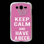 Coque Samsung Galaxy Grand Keep Calm Have a beer Rose