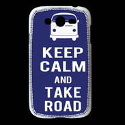 Coque Samsung Galaxy Grand Keep Calm Take road Bleu