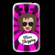 Coque Samsung Galaxy Grand Miss Shopping Chatain