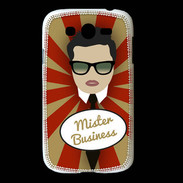 Coque Samsung Galaxy Grand Mister Business Brun