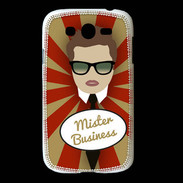 Coque Samsung Galaxy Grand Mister Business Chatain