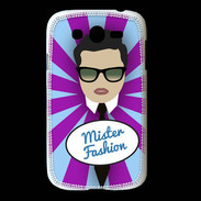 Coque Samsung Galaxy Grand Mister Fashion Brun