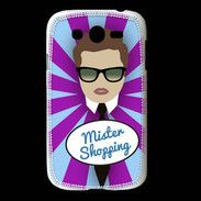 Coque Samsung Galaxy Grand Mister Shopping Chatain