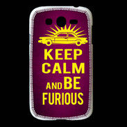 Coque Samsung Galaxy Grand Keep Calm and Be Furious Rose