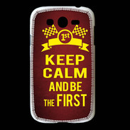 Coque Samsung Galaxy Grand Keep Calm and Be the First Rouge
