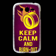 Coque Samsung Galaxy Grand Keep Calm and Burn Out Rose