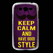 Coque Samsung Galaxy Grand Keep Calm and Have a good Style Violet