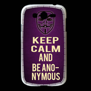 Coque Samsung Galaxy Grand Keep Calm and Be Anonymous Violet