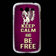 Coque Samsung Galaxy Grand Keep Calm and Be Free Rose