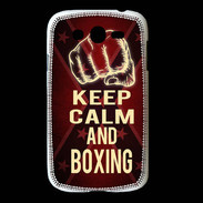 Coque Samsung Galaxy Grand Keep Calm and Boxing Rouge