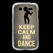Coque Samsung Galaxy Grand Keep Calm and Dance Gris