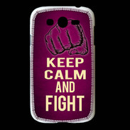Coque Samsung Galaxy Grand Keep Calm and Fight Rose