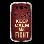 Coque Samsung Galaxy Grand Keep Calm and Fight Rouge