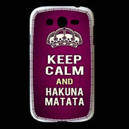 Coque Samsung Galaxy Grand Keep Calm and Hakuna Matata rose