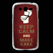 Coque Samsung Galaxy Grand Keep Calm and Make cake Rouge
