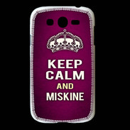 Coque Samsung Galaxy Grand Keep Calm and Miskine Rose