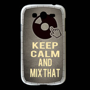Coque Samsung Galaxy Grand Keep calm and Mix That Gris