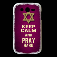 Coque Samsung Galaxy Grand Keep Calm and Pray jewish Rose