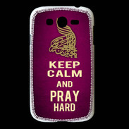 Coque Samsung Galaxy Grand Keep Calm and Pray Muslim Rose