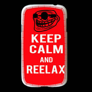 Coque Samsung Galaxy Grand Keep Calm and Reelax Rouge