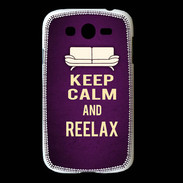 Coque Samsung Galaxy Grand Keep Calm and Reelax Violet