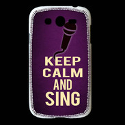 Coque Samsung Galaxy Grand Keep Calm and Sing Violet