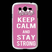 Coque Samsung Galaxy Grand Keep Calm and Stay strong Rose