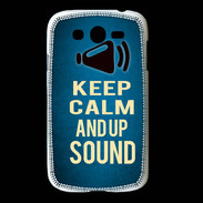 Coque Samsung Galaxy Grand Keep Calm and Up Sound Bleu