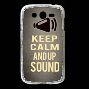 Coque Samsung Galaxy Grand Keep Calm and Up Sound Gris