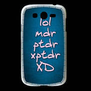Coque Samsung Galaxy Grand LOL MDR bleu ZG