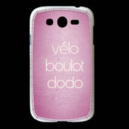 Coque Samsung Galaxy Grand Vélo Boulot Dodo Rose ZG