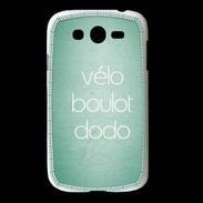 Coque Samsung Galaxy Grand Vélo Boulot Dodo Vert ZG