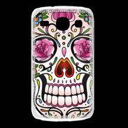 Coque Samsung Galaxy Core Tête de mort design et coloré