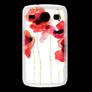 Coque Samsung Galaxy Core Dessin de coquelicot