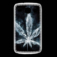 Coque Samsung Galaxy Core Feuille de cannabis en fumée