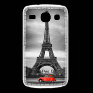 Coque Samsung Galaxy Core Vintage Tour Eiffel et 2 cv