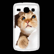 Coque Samsung Galaxy Core Chaton caché