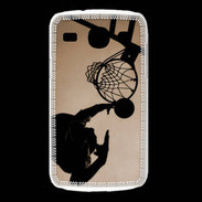 Coque Samsung Galaxy Core Basket en noir et blanc