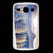 Coque Samsung Galaxy Core Montagne enneigée et ensoleillée