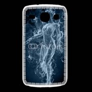 Coque Samsung Galaxy Core Femme en fumée de cigarette