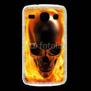 Coque Samsung Galaxy Core crâne en feu