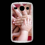 Coque Samsung Galaxy Core Famille main dans la main