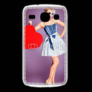 Coque Samsung Galaxy Core femme glamour coeur style betty boop