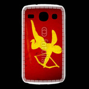 Coque Samsung Galaxy Core Cupidon sur fond rouge