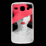 Coque Samsung Galaxy Core Femme élégante en noire et rouge 10