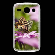 Coque Samsung Galaxy Core Fleur et papillon