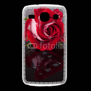 Coque Samsung Galaxy Core Belle rose Rouge 10