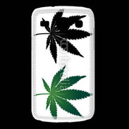 Coque Samsung Galaxy Core Double feuilles de cannabis