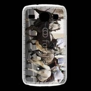 Coque Samsung Galaxy Core Abrivado Chevaux et taureaux